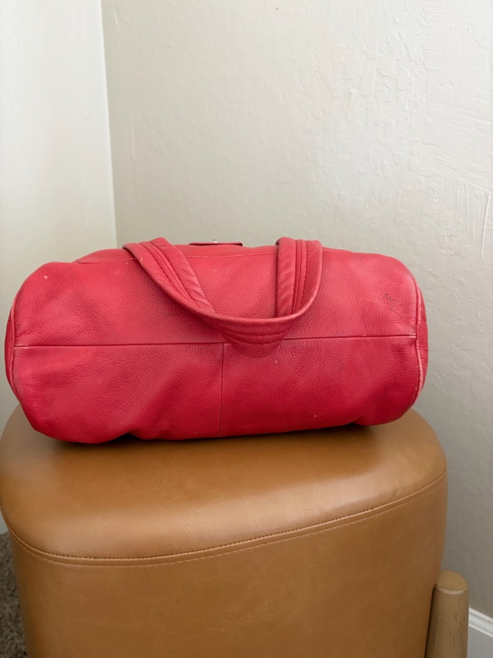 Marc Jacobs Coral-Red Leather Shoulder Bag - Picture 6 of 12